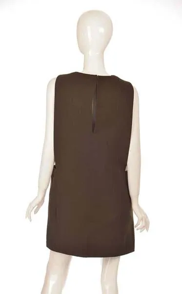 1960s Pierre Cardin Mod Narrow-Front Pinafore Jumper