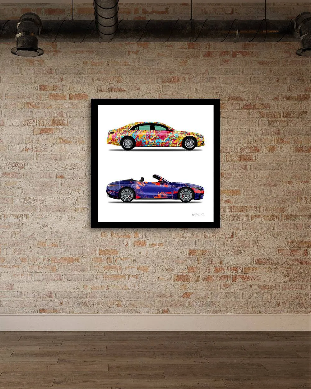 2 - World Jumper & New Galaxy Cars by Jumper Maybach® (Print on Canvas)