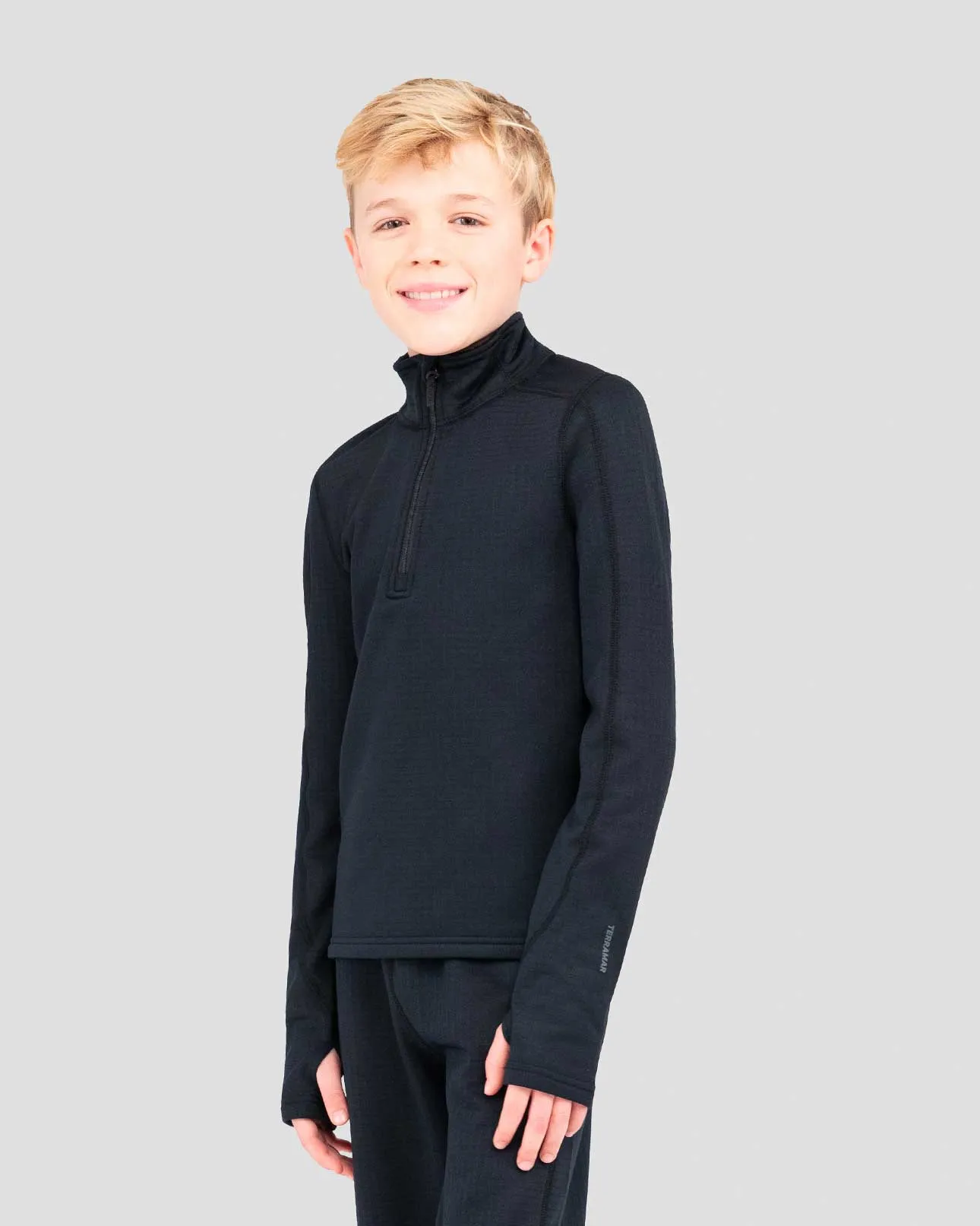 3.0 Kids' Ecolator® Heavyweight Performance Half-Zip Baselayer Top