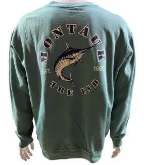 Adult Montauk The End Marlin Pullover Crewneck