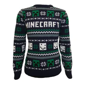 Adults Minecraft - Pattern Knitted Christmas Jumper