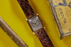 A.L. Emeraude Gent's Yellow Gold Tank Watch