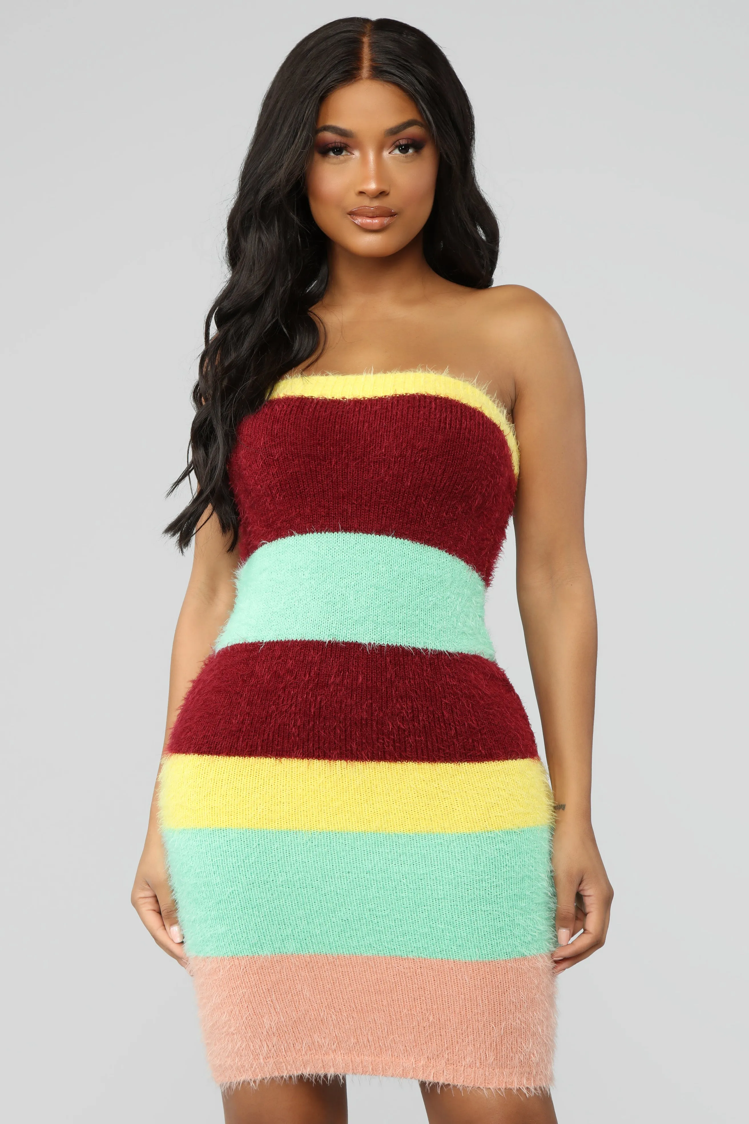 All Good Things Sweater Mini Dress - Multi