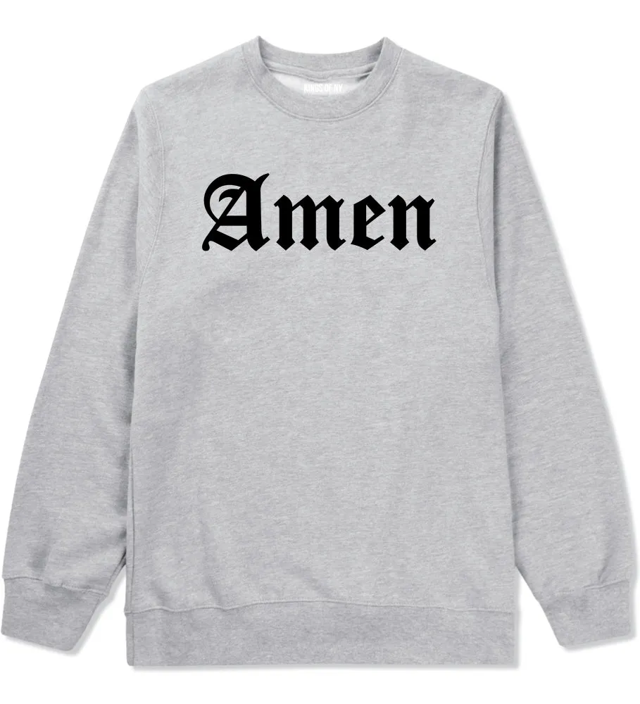 Amen Old English Prayer Mens Crewneck Sweatshirt