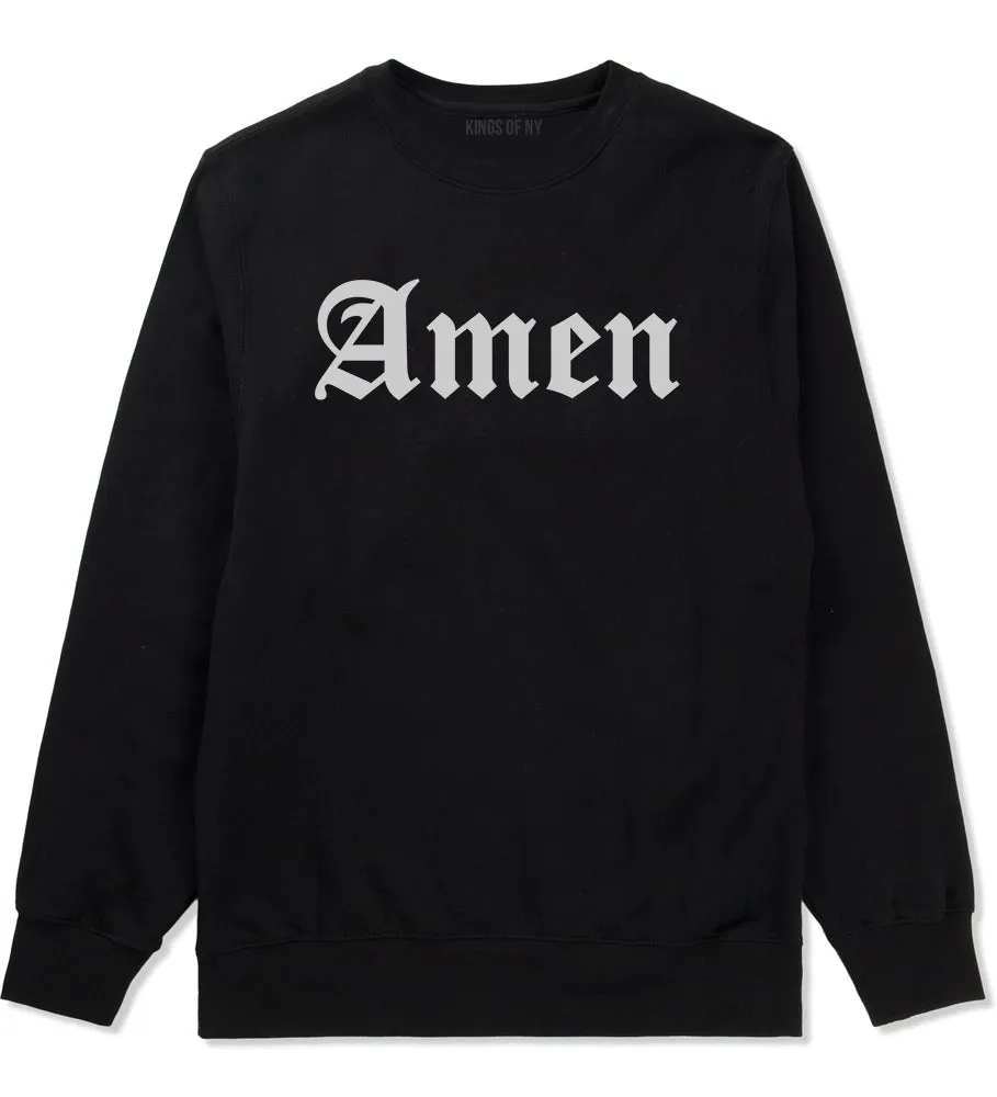 Amen Old English Prayer Mens Crewneck Sweatshirt