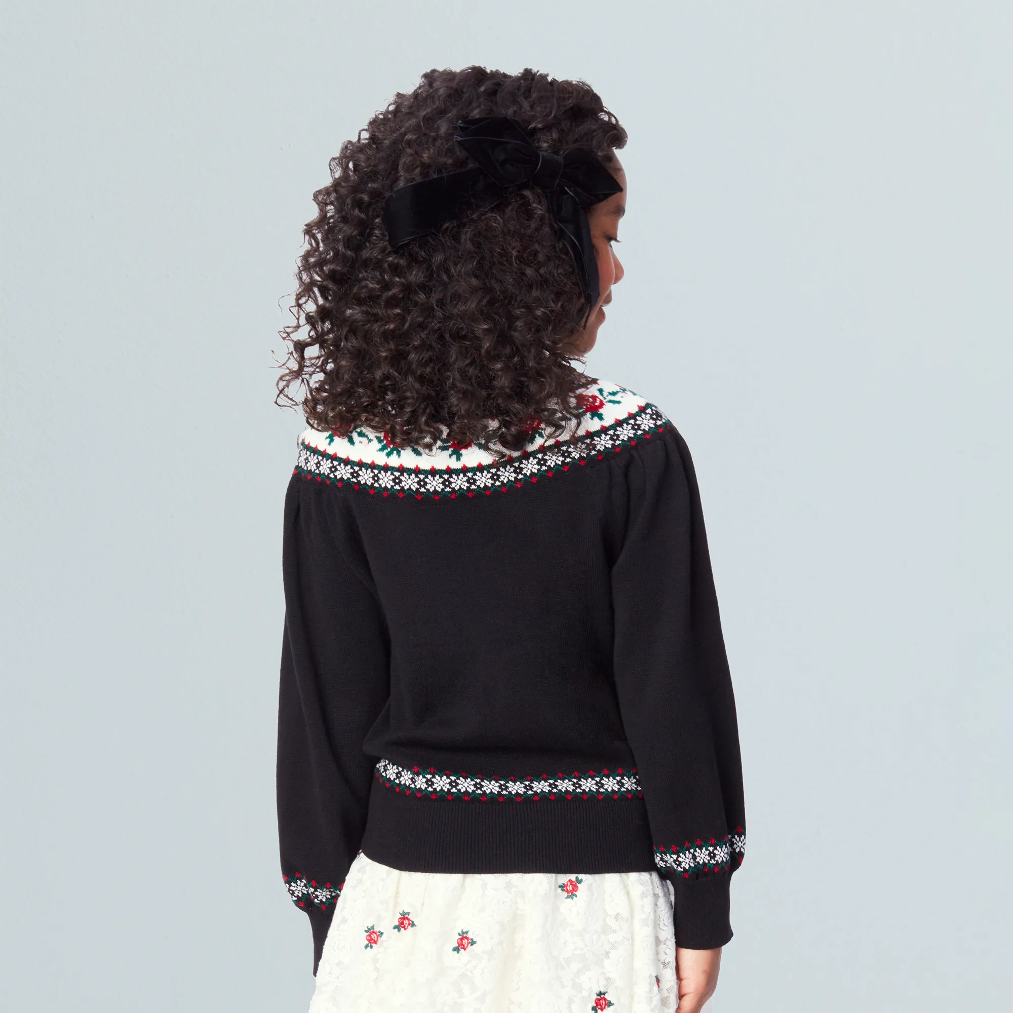 American Girl® x Janie and Jack Rose Fair Isle Sweater for Girls