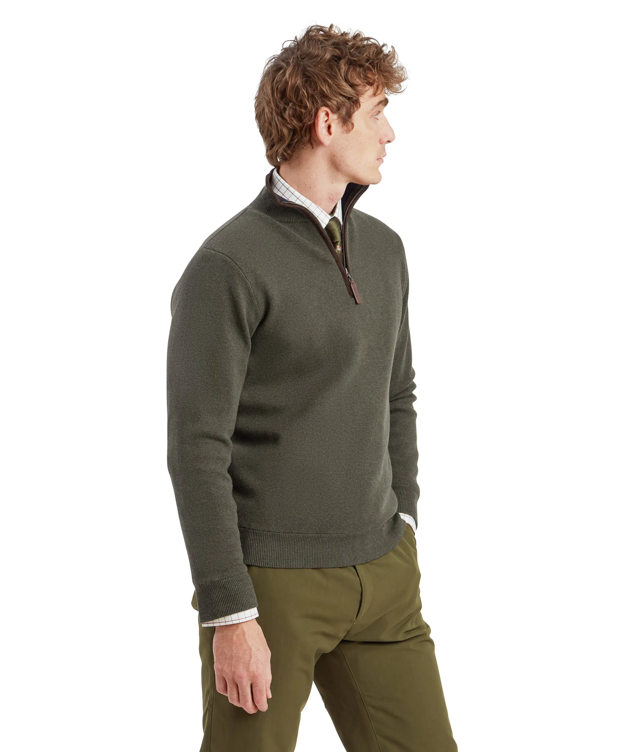 Angus Aerobloc Quarter Zip - Woodland