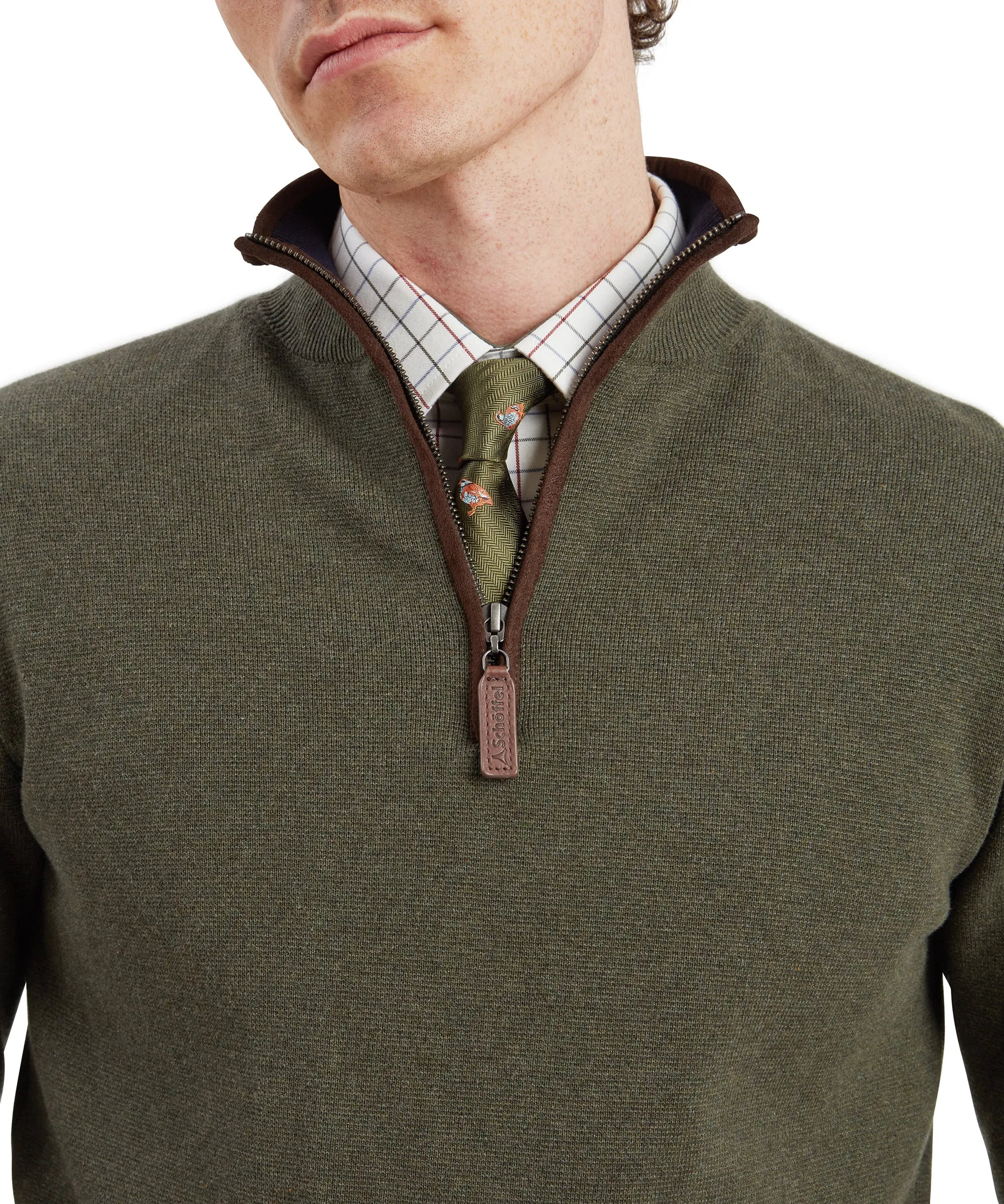 Angus Aerobloc Quarter Zip - Woodland