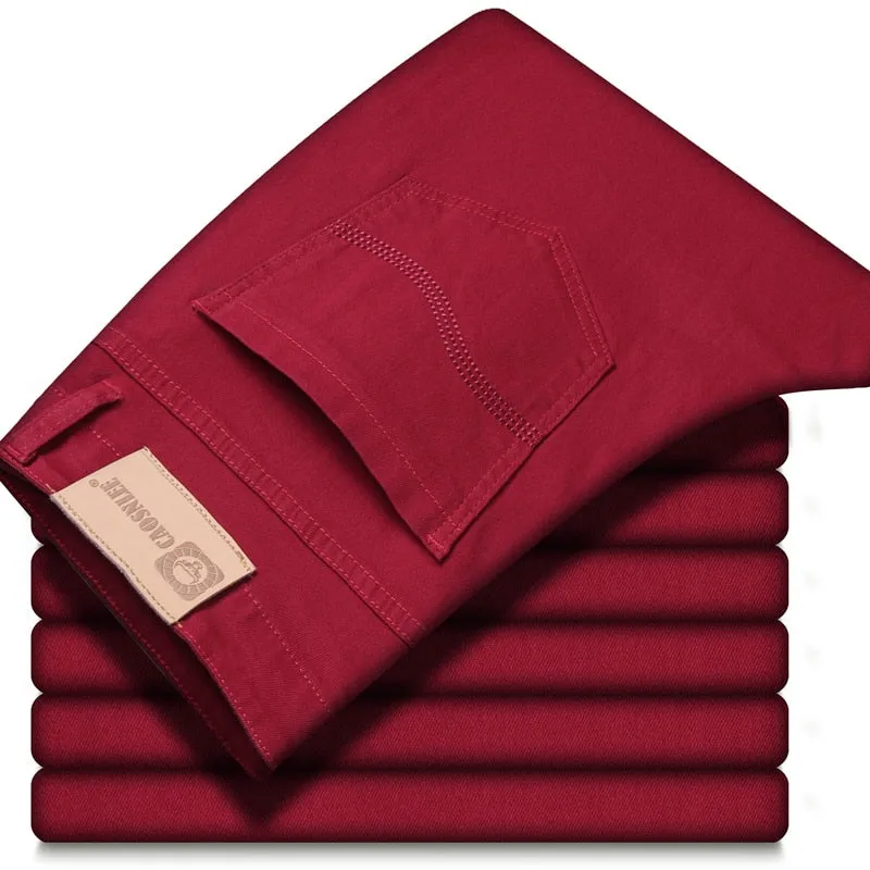 Antonios Business Casual Wine Red Jeans