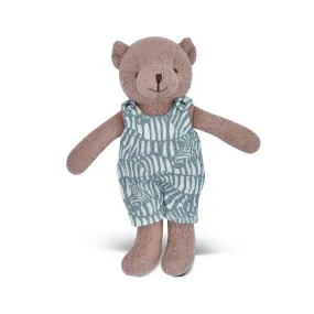 Apple Park Organic Toys | Little Bear Plush ~ Zebra Print