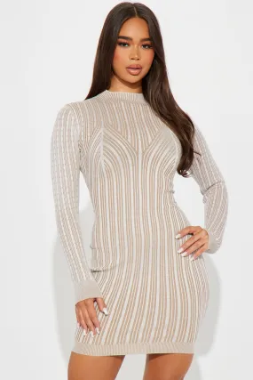 Aspyn Ribbed Midi Dress - Ivory