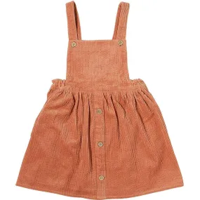 Autumn Pinafore- Dusty Peach