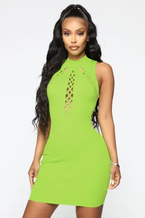 Ayesha Mini Dress - Lime