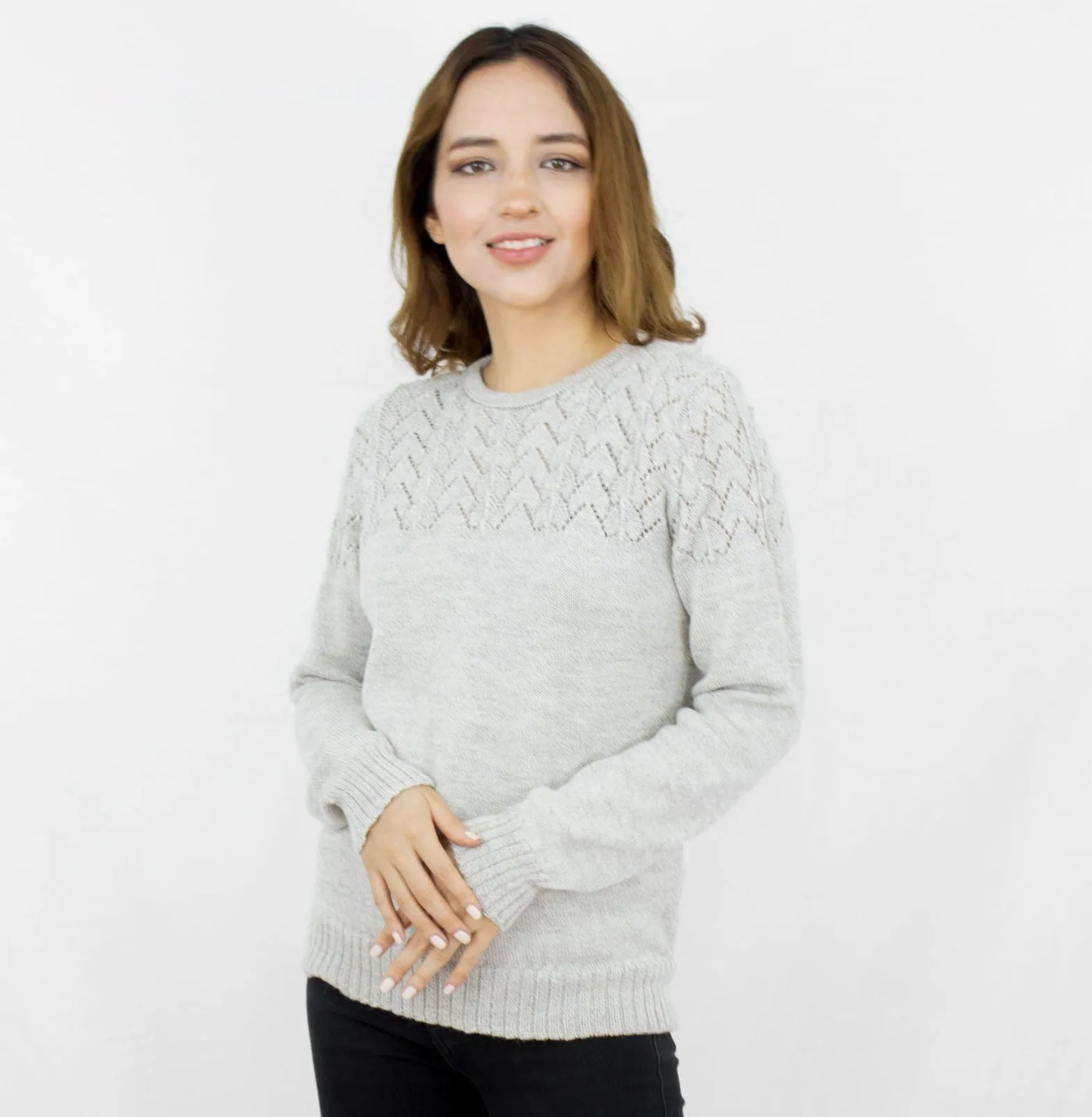 Baby Alpaca Wool Laced Jumper