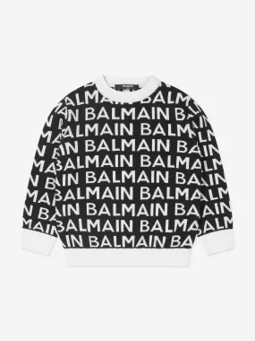 Balmain Kids Wool Logo Jumper