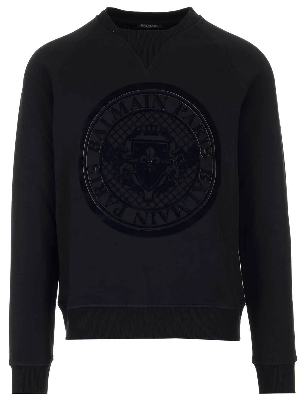 Balmain Logo Stamp Crewneck Jumper