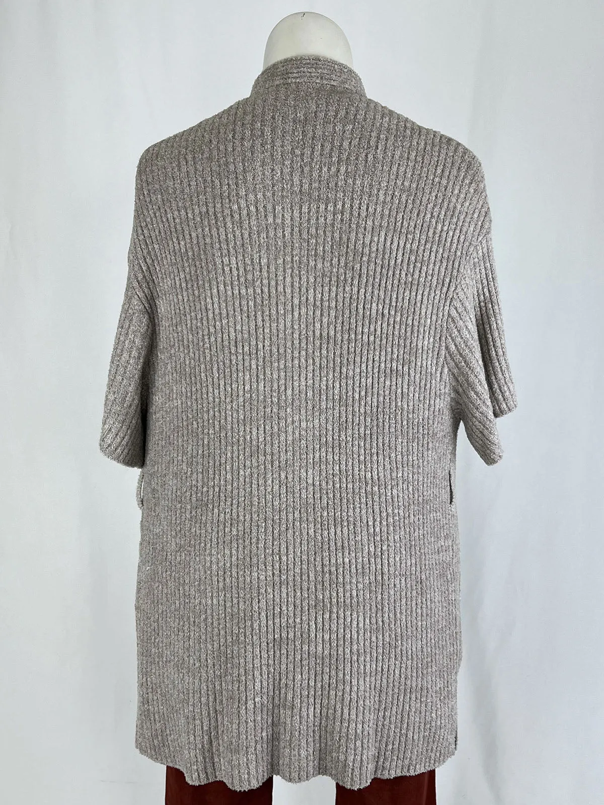 Barefoot Dreams Size Open Gray Knit Cardigan NWT