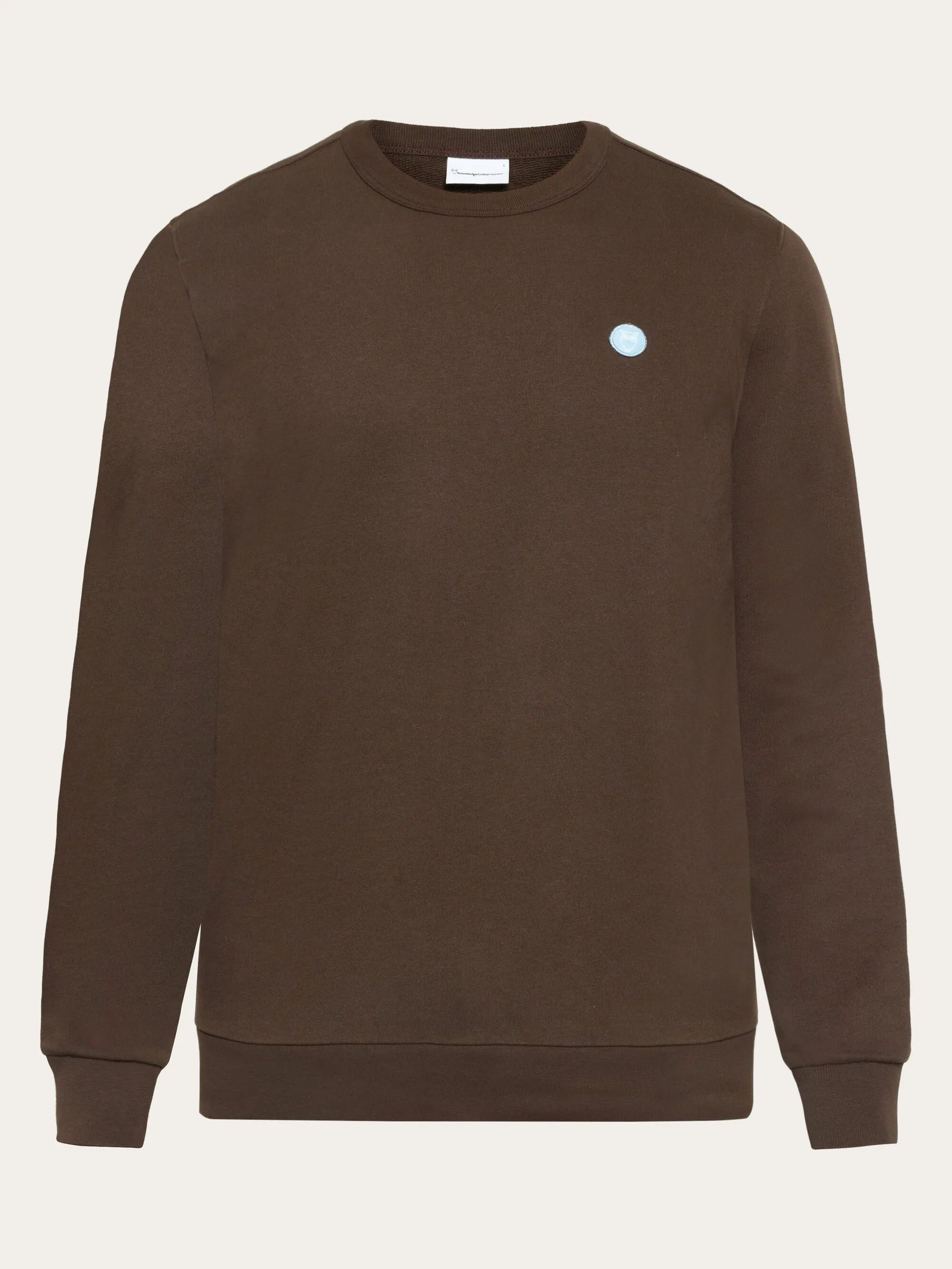 Basic badge sweat - Demitasse (brown)