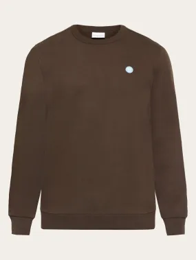 Basic badge sweat - Demitasse (brown)