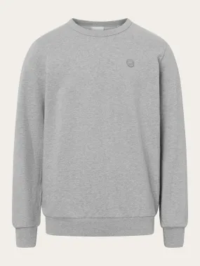 Basic badge sweat - Grey Melange