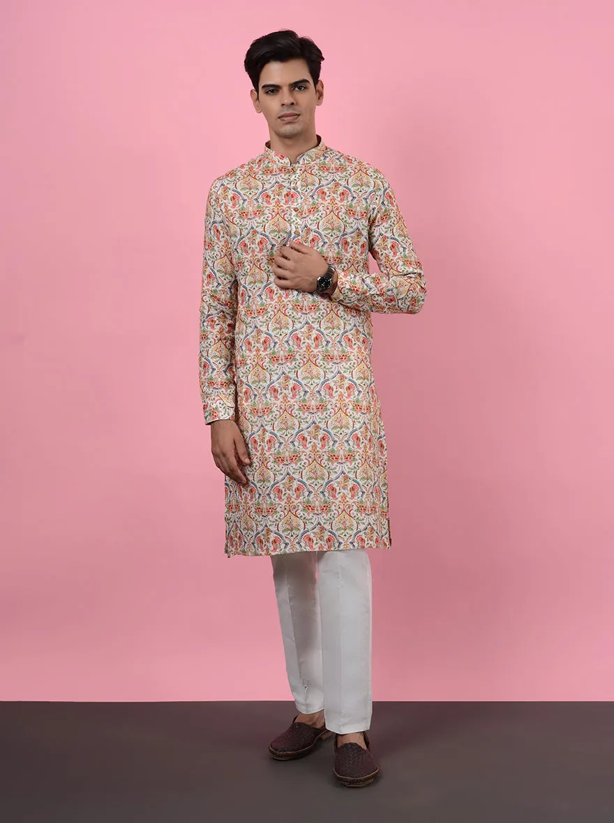 Beige Kurta Pajama | TULA