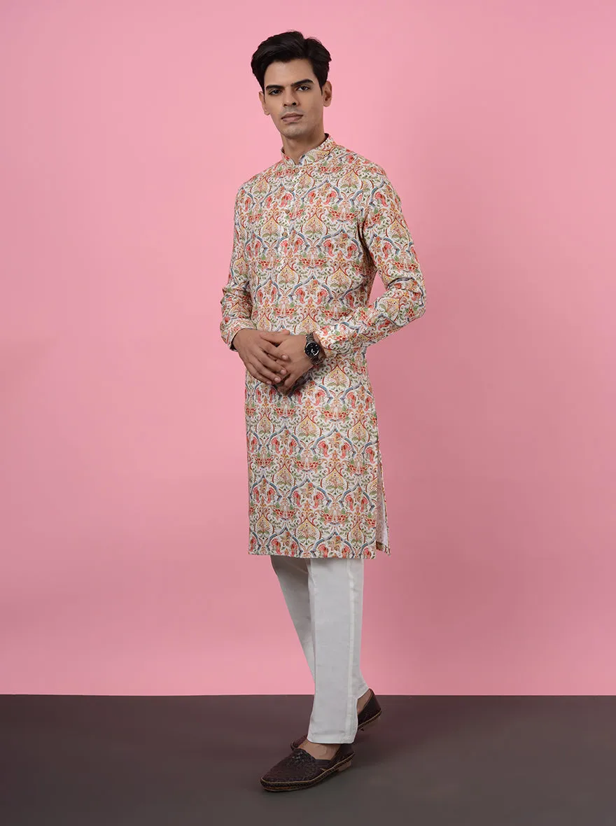 Beige Kurta Pajama | TULA