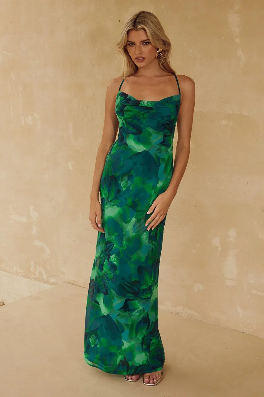 BENITO MAXI DRESS - CALISTA GREEN