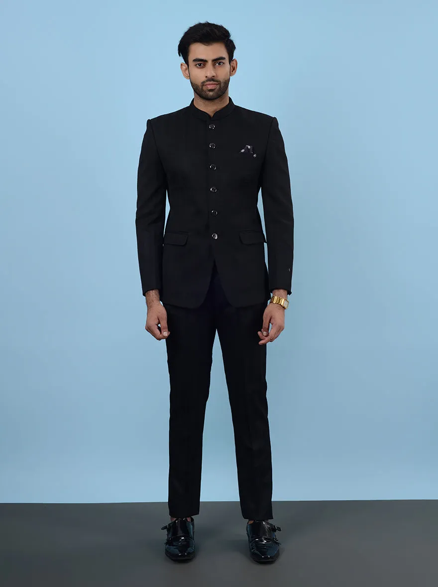 Black Jodhpuri Suit | JadeBlue