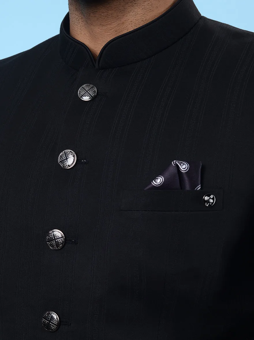 Black Jodhpuri Suit | JadeBlue