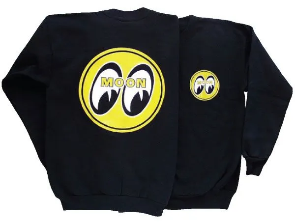 Black Jumper With Moon Logo MNSM060BKL