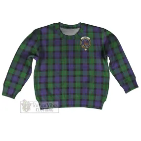 Blair Tartan Kid Ugly Sweater with Family Crest