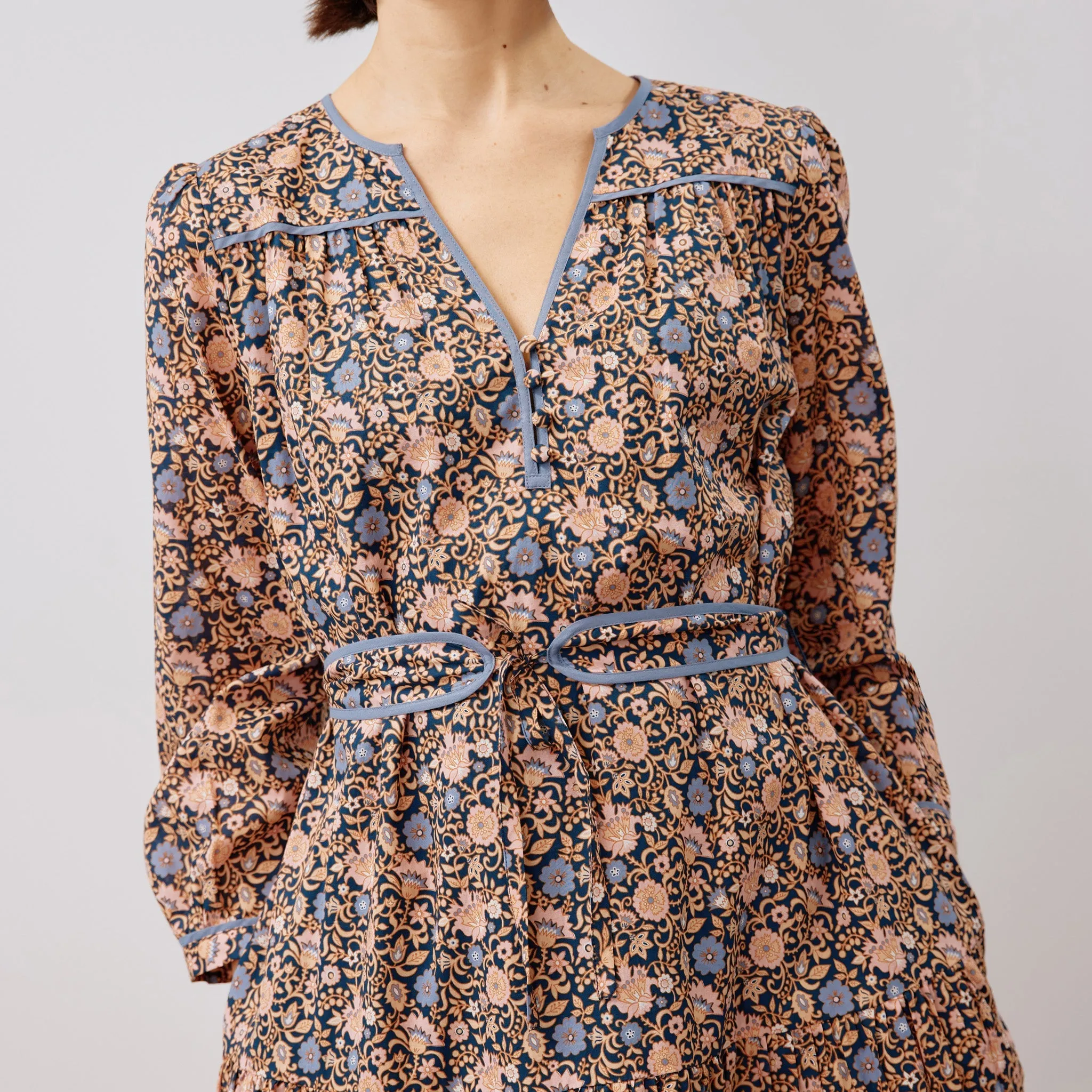 Boho Floral Print Dress