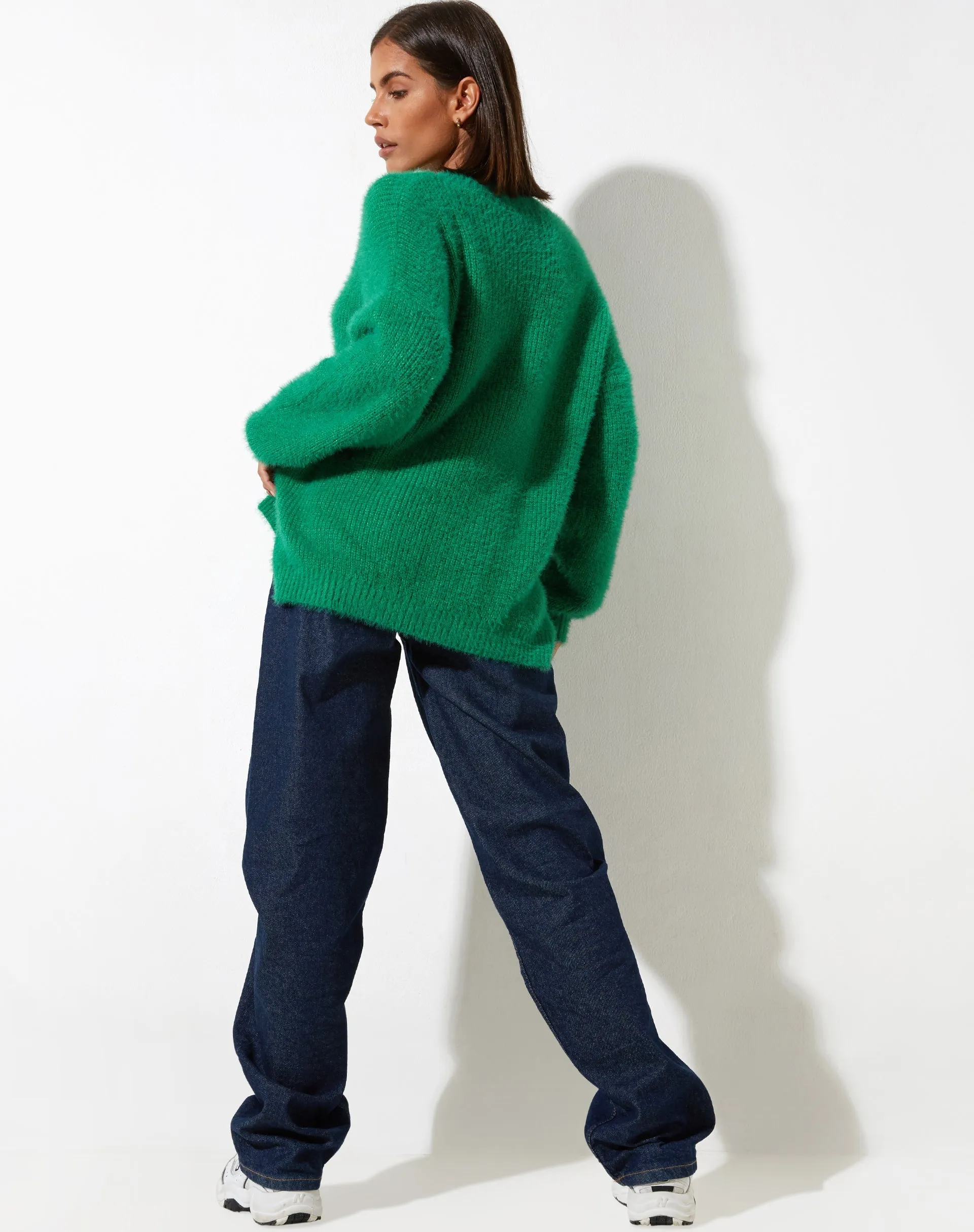 Bondy Jumper in Knit Kelly Green