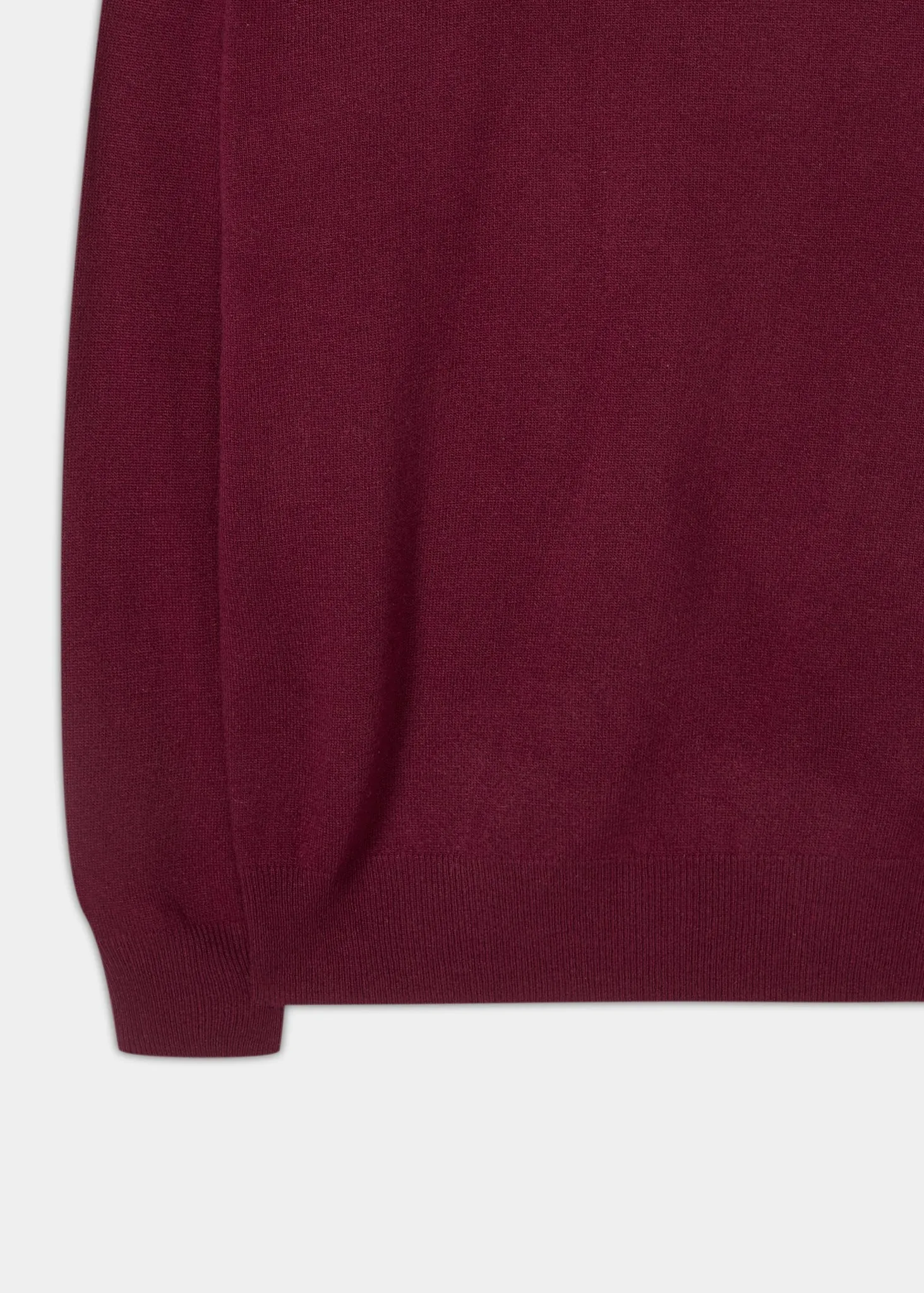 Brisbane Geelong Wool Jumper in Claret - Regular Fit