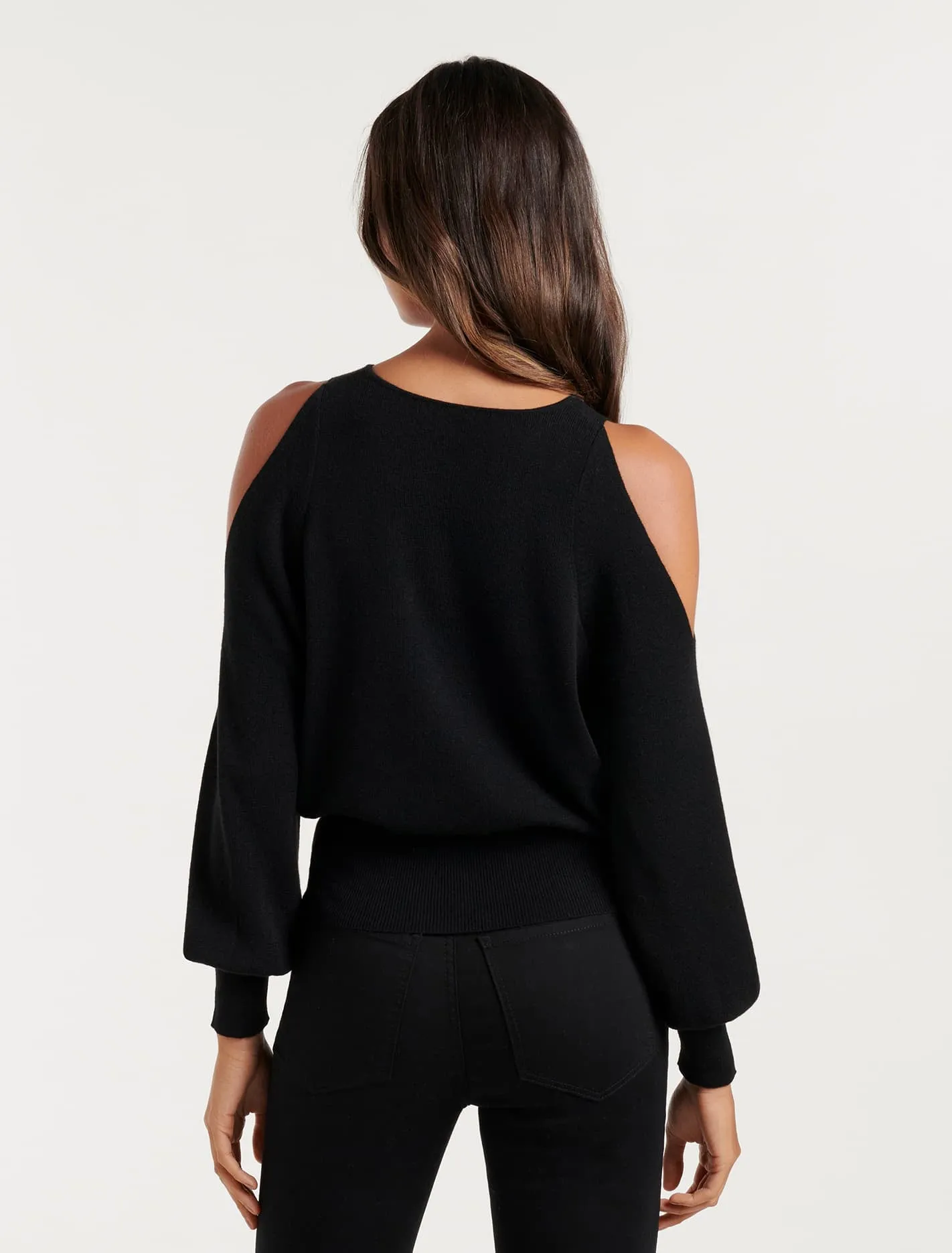 Britton Cold Shoulder Knit Jumper