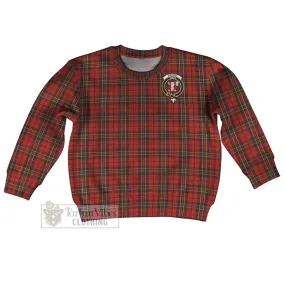 Brodie Tartan Kid Ugly Sweater with Family Crest