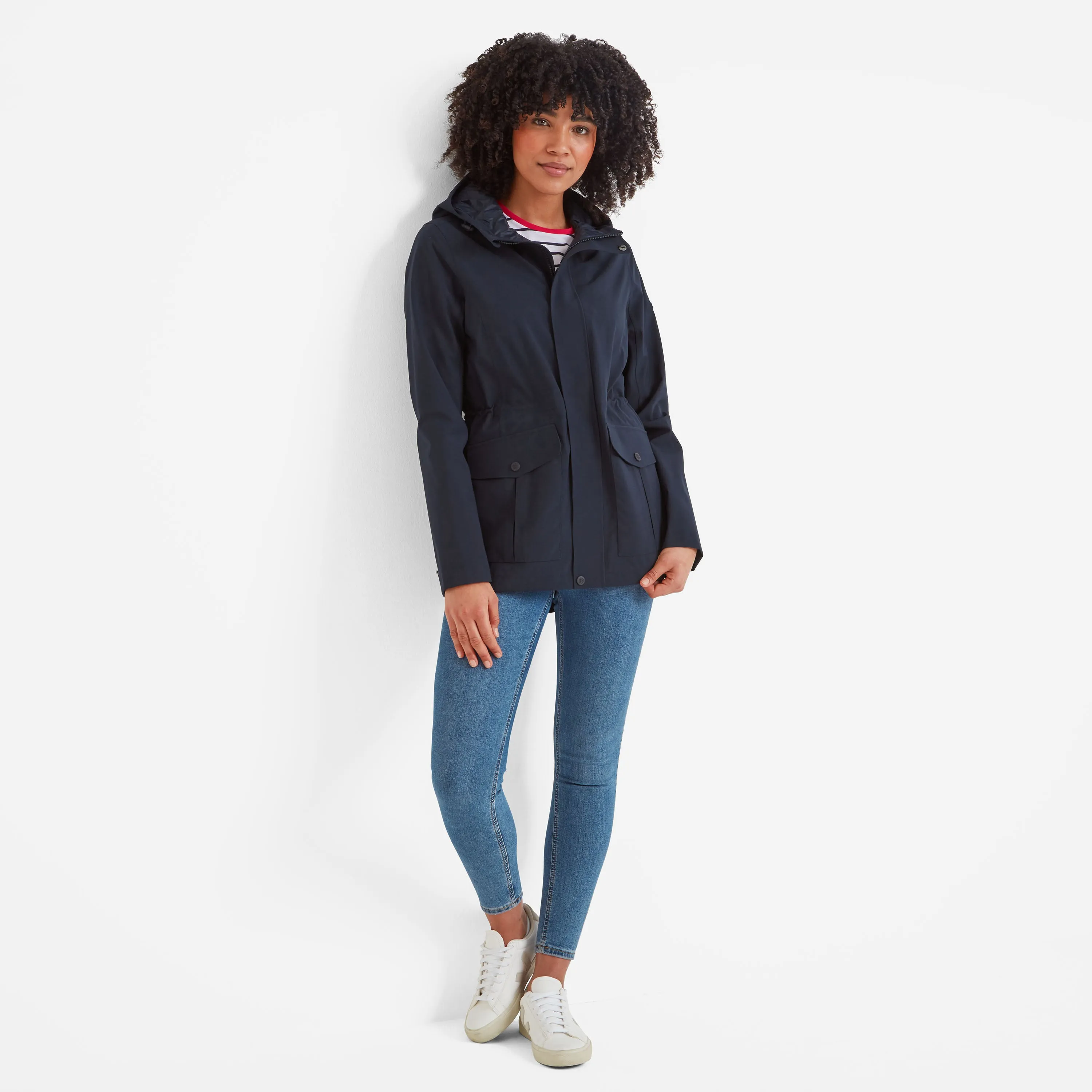 Burradon Womens Waterproof Jacket - Dark Indigo