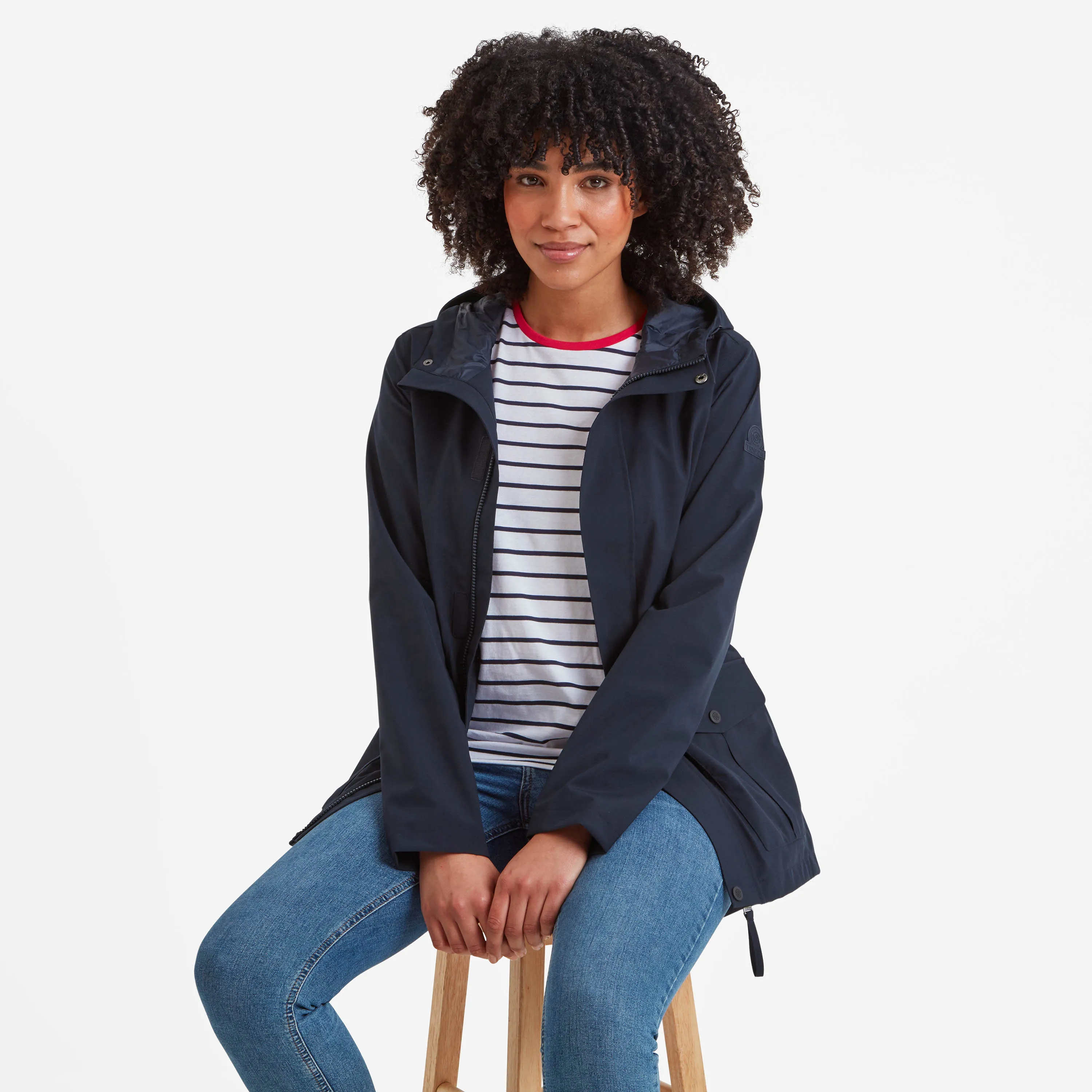 Burradon Womens Waterproof Jacket - Dark Indigo