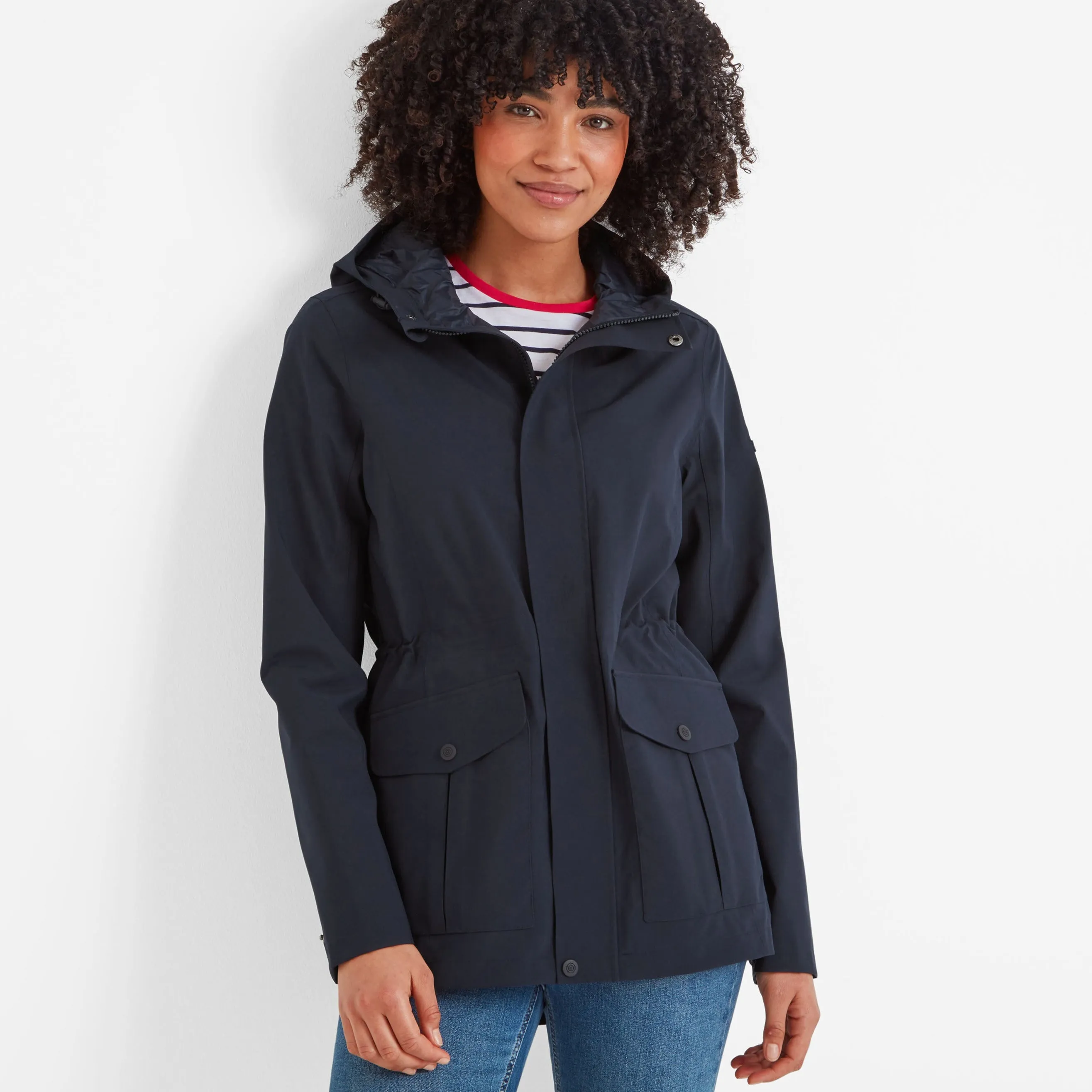 Burradon Womens Waterproof Jacket - Dark Indigo