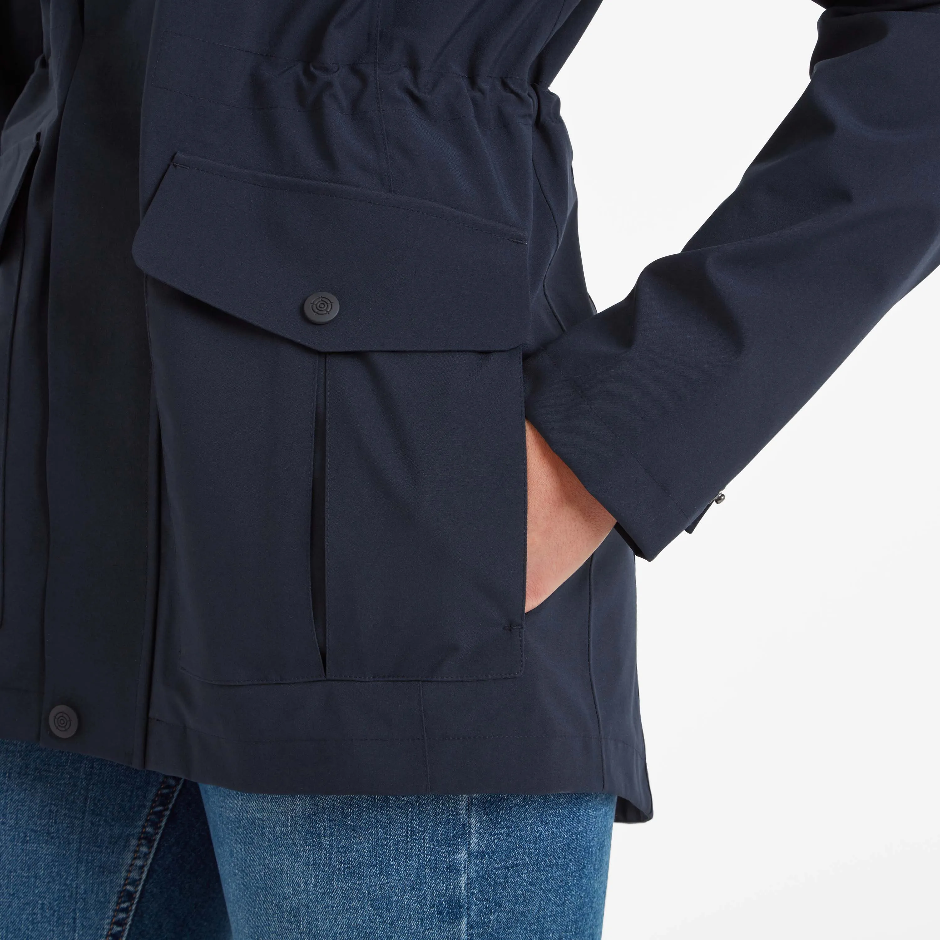 Burradon Womens Waterproof Jacket - Dark Indigo