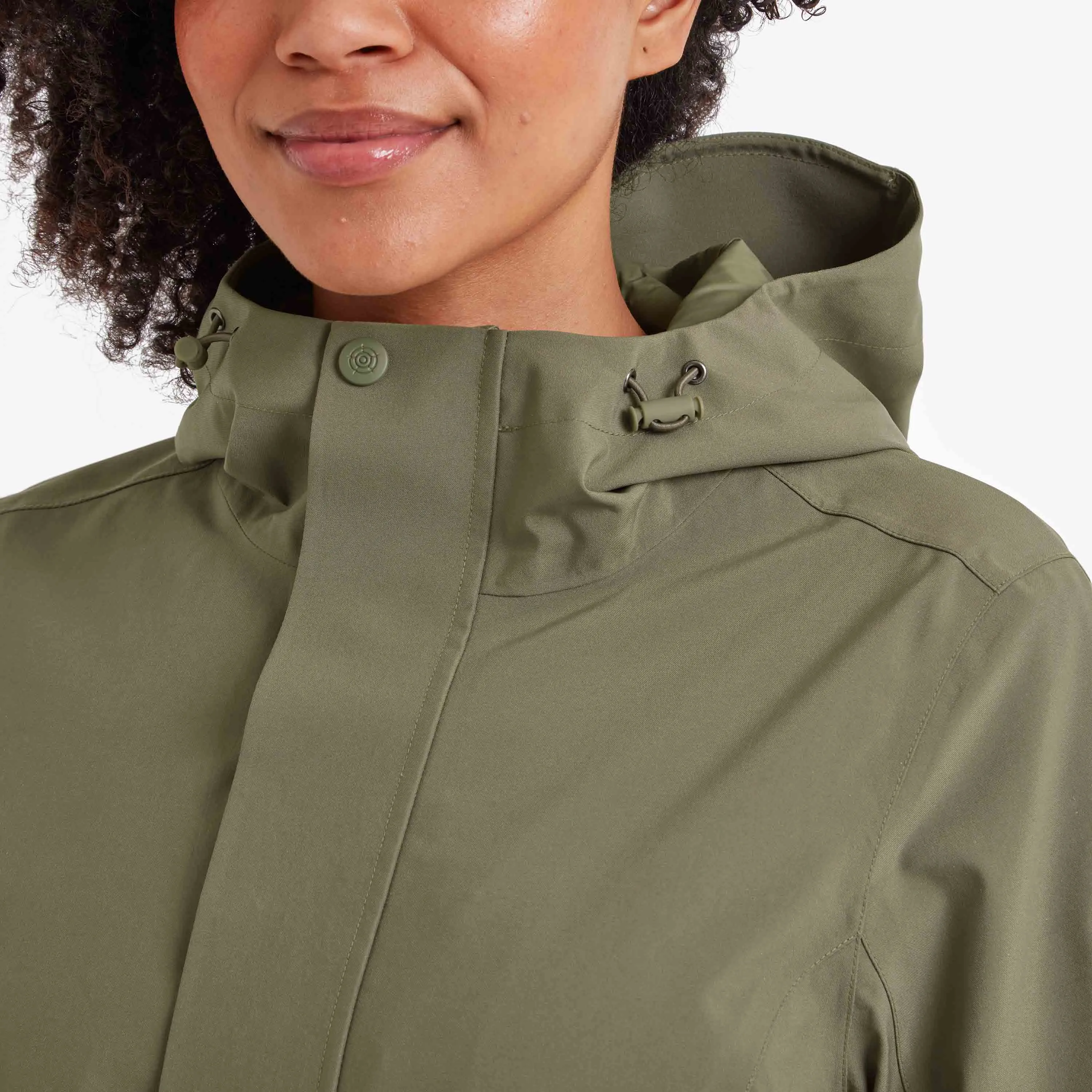 Burradon Womens Waterproof Jacket - Light Khaki