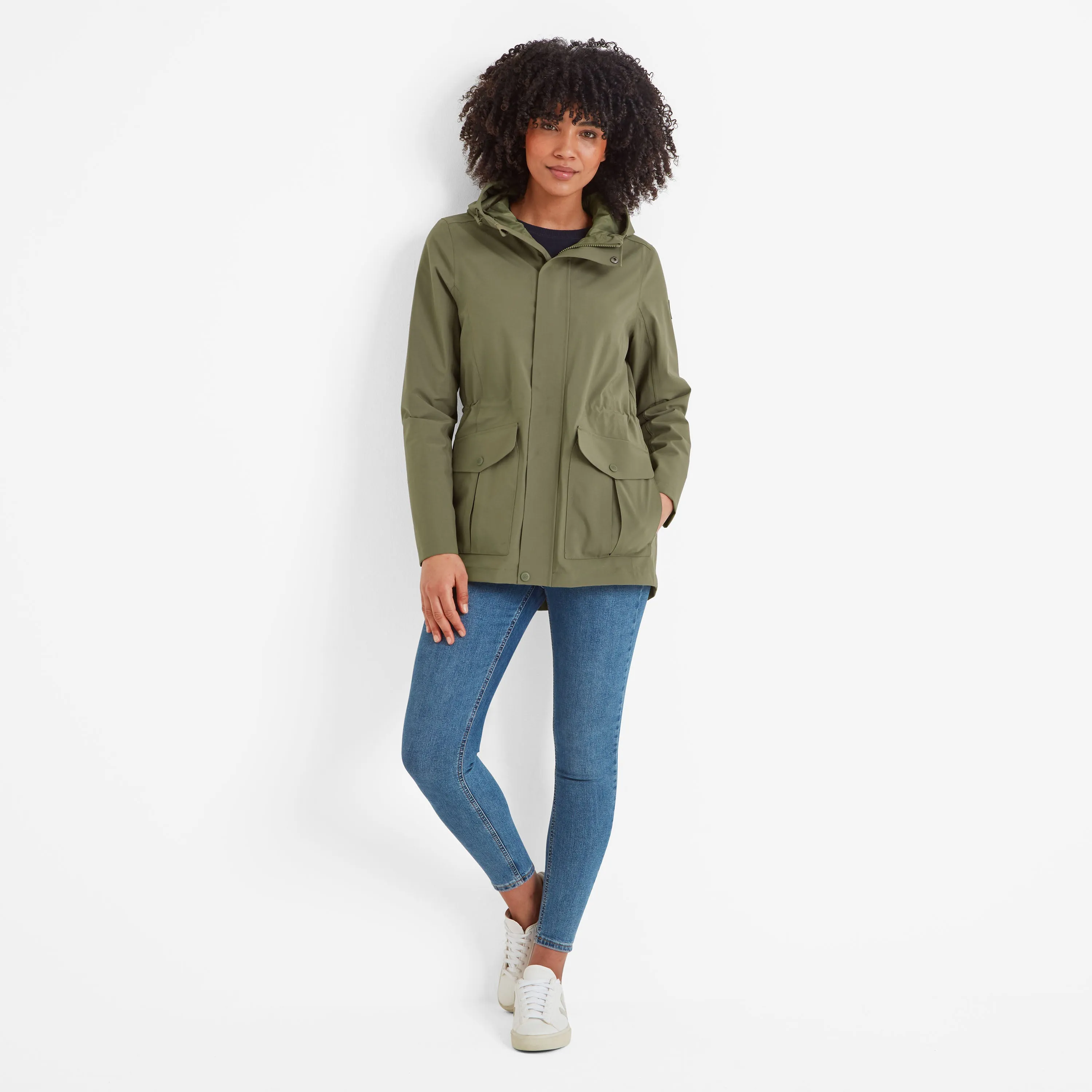 Burradon Womens Waterproof Jacket - Light Khaki