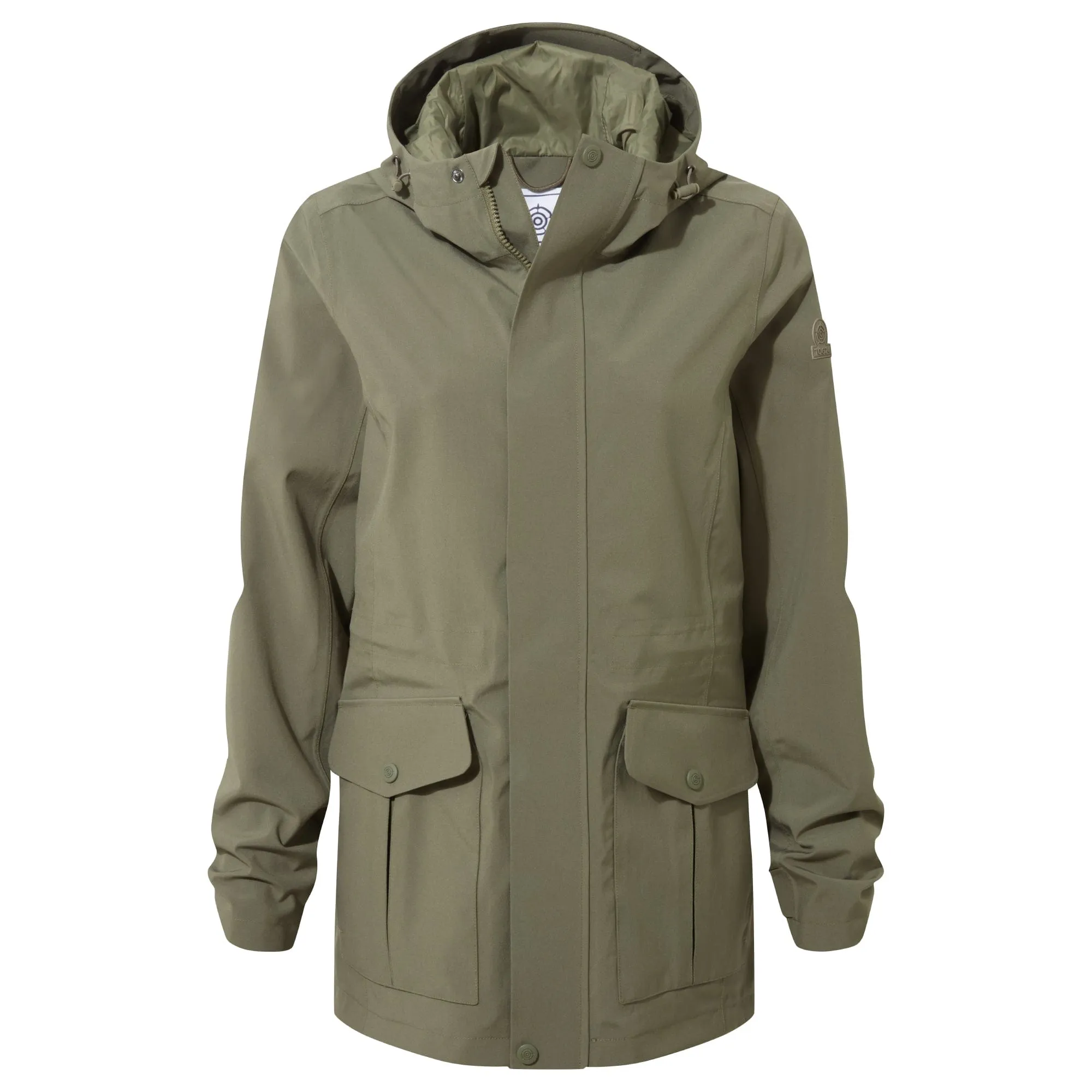 Burradon Womens Waterproof Jacket - Light Khaki