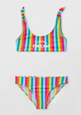 California Dream Stripe Bikini Set