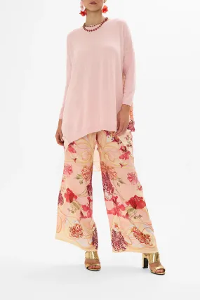 CAMILLA | Blossoms And Brushstrokes Long Sleeve Jumper With Print Back