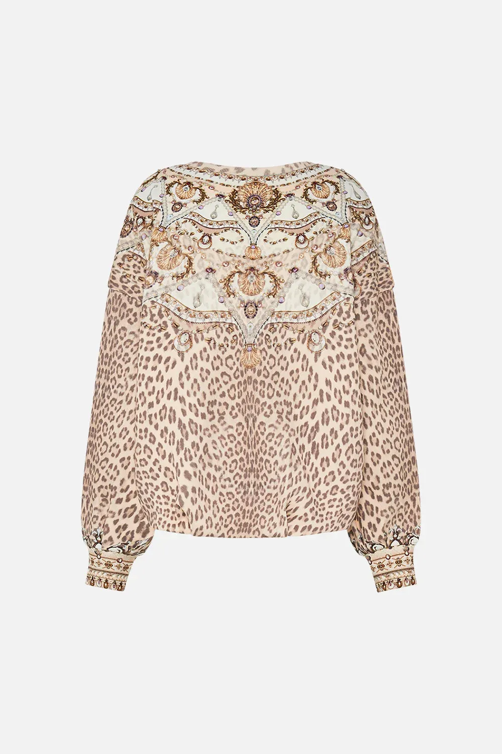 CAMILLA | Grotto Goddess Embellished Tuck Detail Sweater