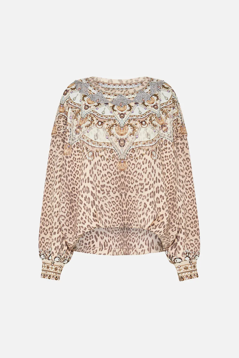 CAMILLA | Grotto Goddess Embellished Tuck Detail Sweater