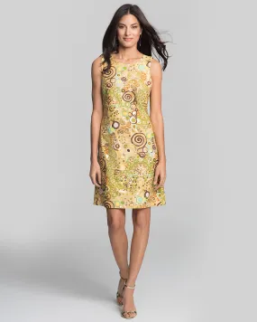 Capri Sheath Dress in Woman in Gold