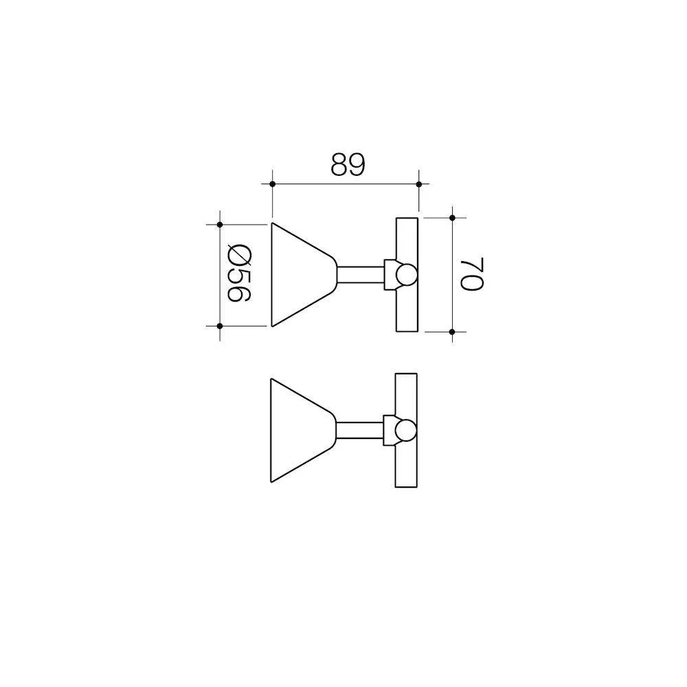 Caroma Classic Cross Wall Top - Lead Free