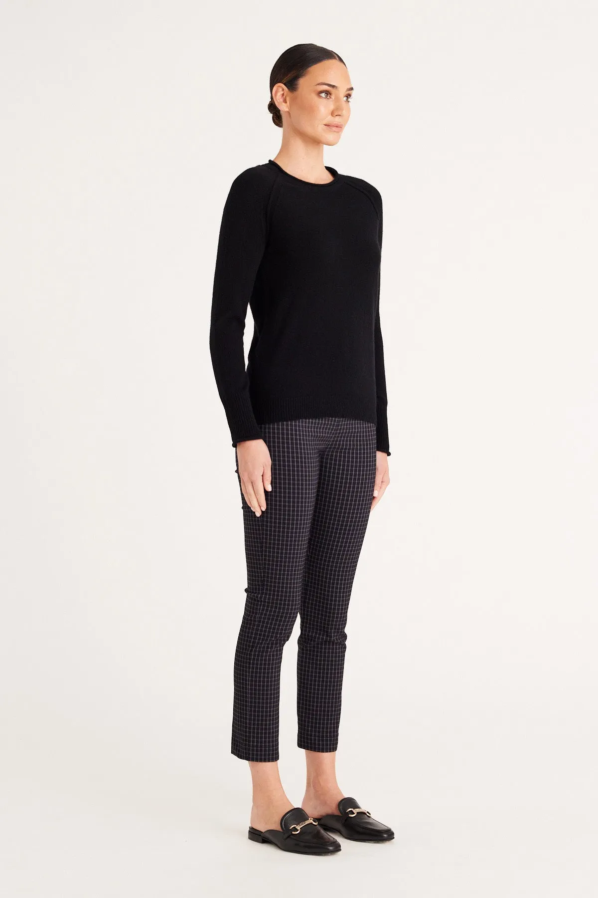 Cashmere Crew Jumper - Black